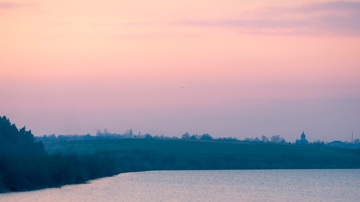 Meditative landscape background